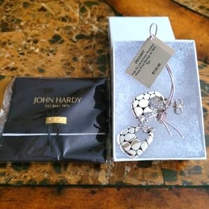 John Hardy Silver Earrings NWT